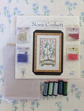 Mirabilia Nora Corbett 12 Days of Christmas Four Calling Birds Cross Stitch Kit